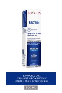 Șampon zilnic cu biotină 300 ml - Păr sensibil și scalp liniștitor, purificator hipoalergenic