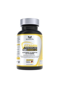 Supliment alimentar, Vitamina PREMIUM D3, 2000 UI, Boost4Life, capsule moi MGCaps®, 60 capsule