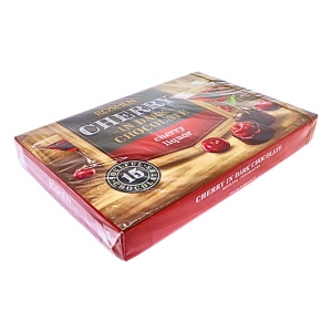 Bomboane cu visine, ciocolata neagra si lichior Roshen Cherry Liquor 150 g - Img 2