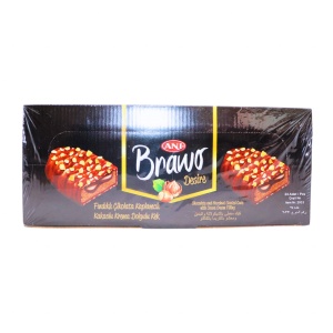 Prajitura cu ciocolata si alune Brawo Desire Ani 36 g, 24 buc - Img 1