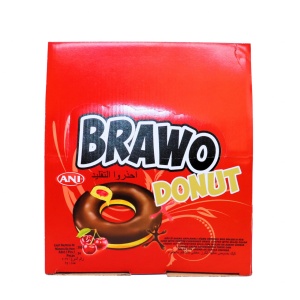 Prajituri cu cirese si ciocolata Brawo Donut 40 g, 24 buc - Img 2