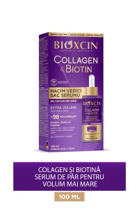 Ser cu volum suplimentar cu colagen și biotină 100 ml - Colagen biotină pentru păr subțire și rar