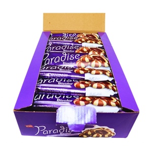 Biscuiti crema cacao bicolori Paradise 27 g, 24 buc - Img 2