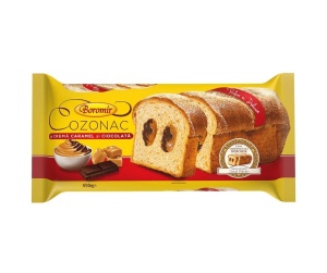 Cozonac cu ciocolata si caramel Boromir 450 g