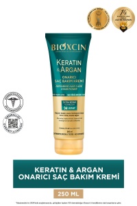 Cremă de îngrijire reparatoare pentru păr cu cheratină și argan 250 ml – pt. păr deteriorat-sensibil