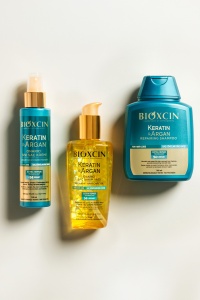 Cremă lichidă pentru îngrijirea părului cu keratină și argan 150 ml - pentru păr deteriorat și sensibil - Img 2