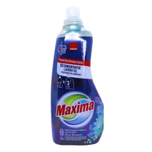 Detergent gel concentrat x2 Sano Maxima Blue Blossom 60 spalari, 1,5 L