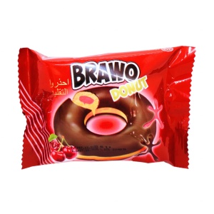 Prajituri cu cirese si ciocolata Brawo Donut 40 g, 24 buc - Img 3