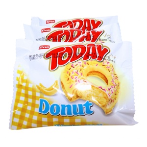 Prajituri gogoasa de banane Today Donut 45 g, 24 buc