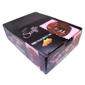 Prajituri souffle cacao alune Guci roz 60 g, 24 buc - Img 2