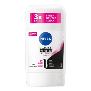 Deodorant stick Nivea Black White, 50 ml