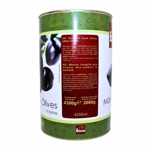 Masline negre fara samburi in saramura Ethras 2 kg - Img 2