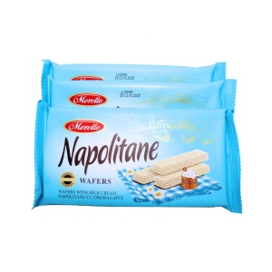 Napolitane crema de lapte Morello 50 g, 24 buc - Img 1