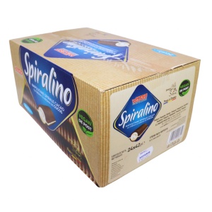 Napolitane vegane de post spirale cacao cocos Spiralino Wafro 42 g, 24 buc - Img 4