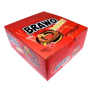 Prajituri cu cirese si ciocolata Brawo Donut 40 g, 24 buc - Img 4