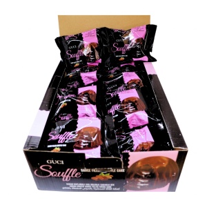 Prajituri souffle cacao alune Guci roz 60 g, 24 buc - Img 3