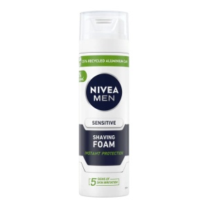 Spumă de ras pentru bărbați, Nivea Men Sensitive, 200 ml