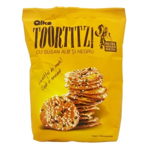 Toortitzi cu susan alb si negru 80 g