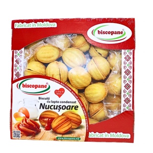 Fursecuri nucusoare crema caramel Biscopane 600 g - Img 1