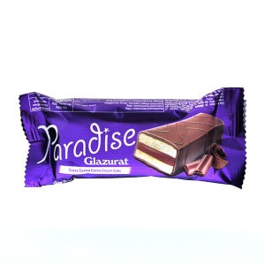 Prajitura cu ciocolata glazurata Paradise 25 g, 24 buc