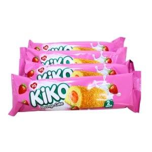 Prajituri umplute cu crema de capsuni Kiko Sponge Cake 38 g, 24 buc - Img 1