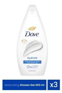 Gel de duș hidratant, 450ml x 3 bucăți
