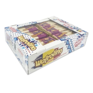 Napolitane spirale cu crema de zmeura Wafrolino, 56 g, 18 buc