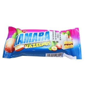Prajitura ciocolata alba si crema de alune Kamara 19 g, 24 buc - Img 4