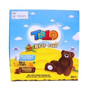 Prajitura ursulet ciocolata si crema lapte si miere Toto 40 g, 24 buc - Img 3