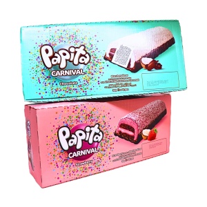 Prajituri capsuni, cocos si marshmallow Papita Carnival 36 g, 12 buc - Img 4