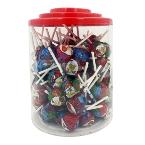 Acadele Tio cu aroma de fructe care coloreaza limba, 15 g, 100 buc - Img 2