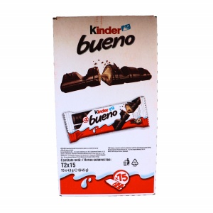 Batoane de napolitane si crema Kinder Bueno 15 x 43 g - Img 3