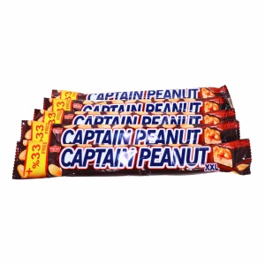 Baton cu nuga, caramel si arahide Captain Peanut 50 g, 24 buc - Img 2
