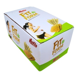 Biscuiti cu tarate de grau Fit & Form Nefis 95 g, 12 buc - Img 2
