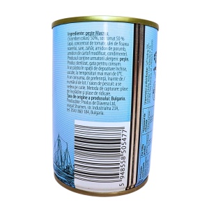 Conserva de peste macrou in sos tomat Novac 425 g - Img 2