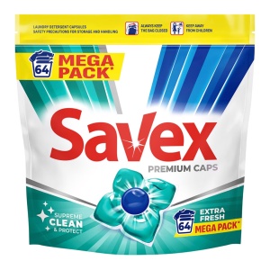 Detergent capsule Savex Premium Caps, 64 capsule - Img 2