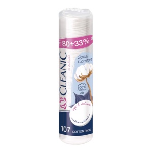 Dischete demachiante Cleanic Soft, 107 buc