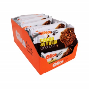Prajitura Casei cu fulgi de ciocolata si cacao Alka 60 g, 12 buc - Img 3
