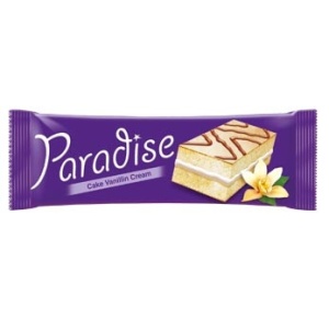 Prajitura cu vanilie neglazurata Paradise 25 g, 24 buc