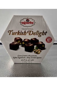 Rahat turcesc - Delicatesa cu Fistic in glazura de ciocolata 200 gr
