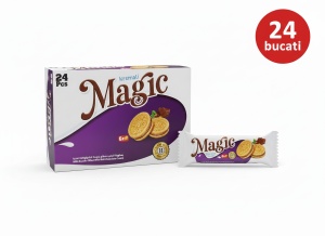 Biscuiti deliciosi cu crema de ciocolata si alune 45 gr *24 bucati