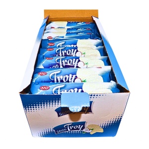Biscuiti marshmallow crema glazura cocos ciocolata alba Coco Troy 50 g, 24 buc - Img 3