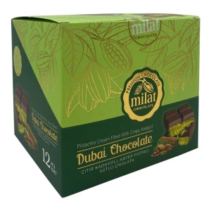 Ciocolata Dubai cu Fistic si Cataif 60 gr - Img 2