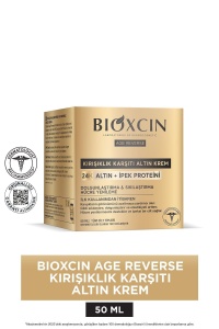Cremă de aur anti-rid Age Reverse 50 ML - Aur de 24K, proteină de mătase, regenerare celulară