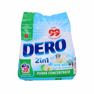 Detergent automat 2in1 Dero Iris Alb 1,5 kg