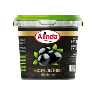 Masline negre naturale in ulei Alinda Sele Black Uslu 1 kg