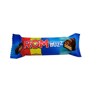Napolitane glazurate cu ciocolata cu lapte si crema cu aroma de rom 50g, 30 buc - Img 4