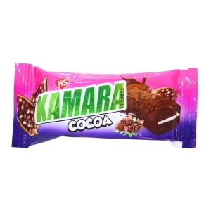 Prajitura ciocolata neagra si crema de alune Kamara 19 g, 24 buc - Img 2