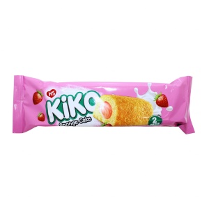 Prajituri umplute cu crema de capsuni Kiko Sponge Cake 38 g, 24 buc - Img 2