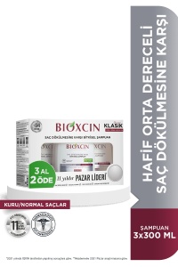 Șampon clasic pentru păr uscat și normal 3 x 300 ml